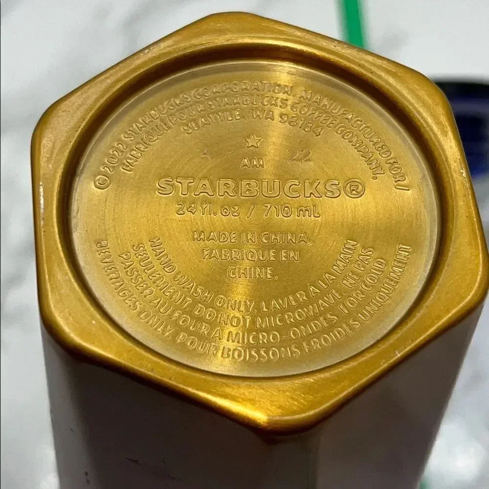 STARBUCKS 2022 Purple Pink Orange Ombre Stainless Steel 24 Oz Venti Cold Cup